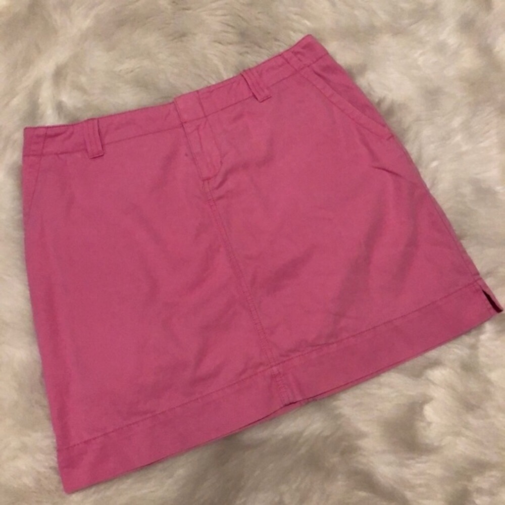 Lilly Pulitzer Pink Chino Skirt 8